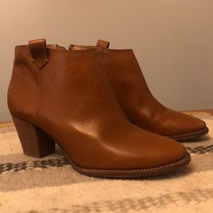 Madewell Brown Leather Billie Boots